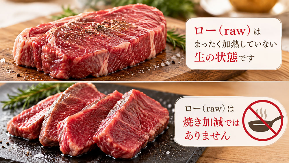 ロー（raw）は焼き加減の一種？種類の数え方に決まりはある？
