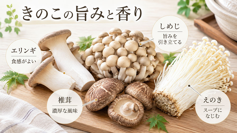 水炊きに合うおすすめのきのこ類