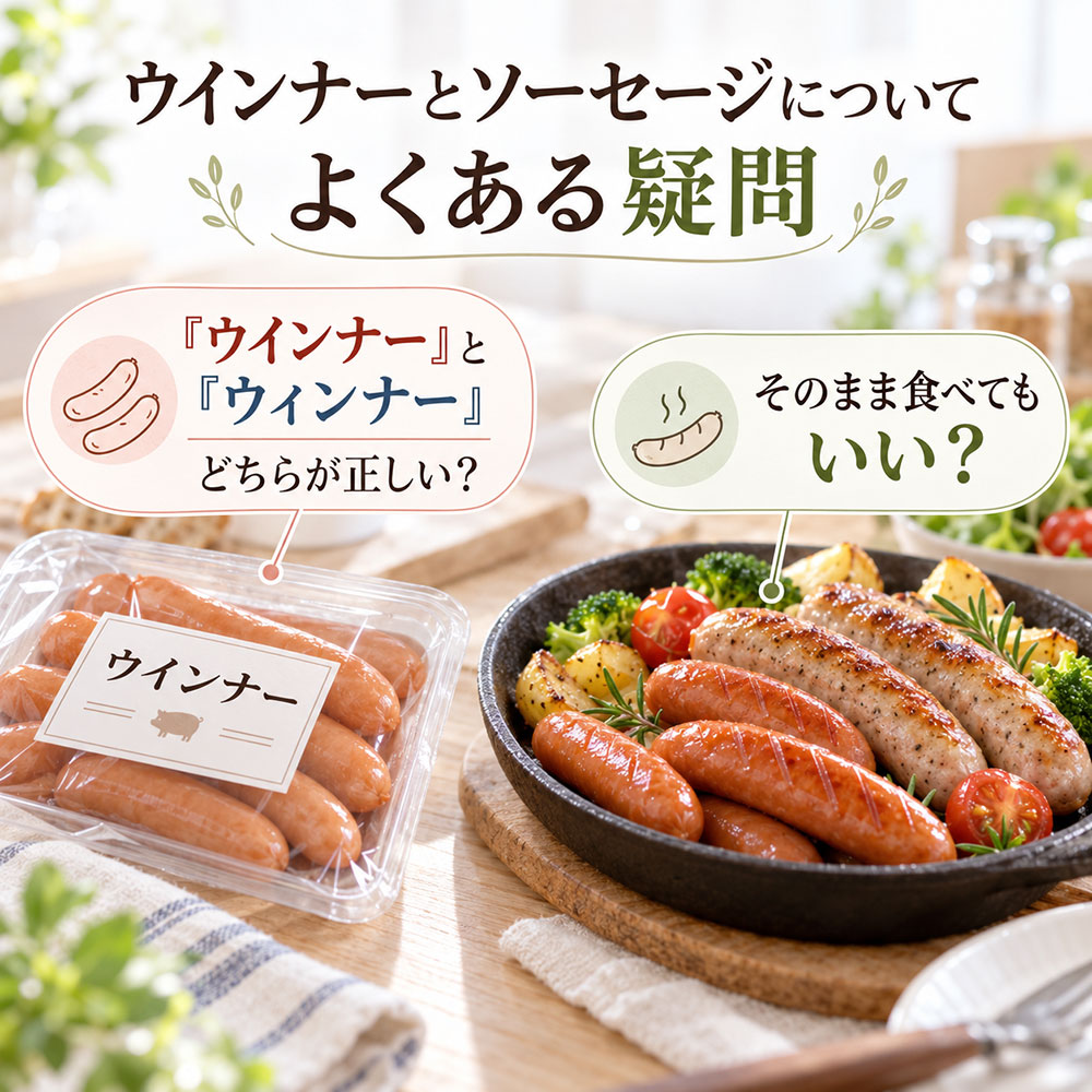ウインナーとソーセージについてよくある疑問