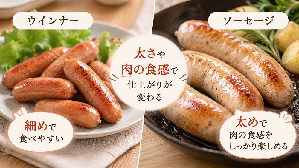 太さや食べ応えを生かす料理では仕上がりが変わる