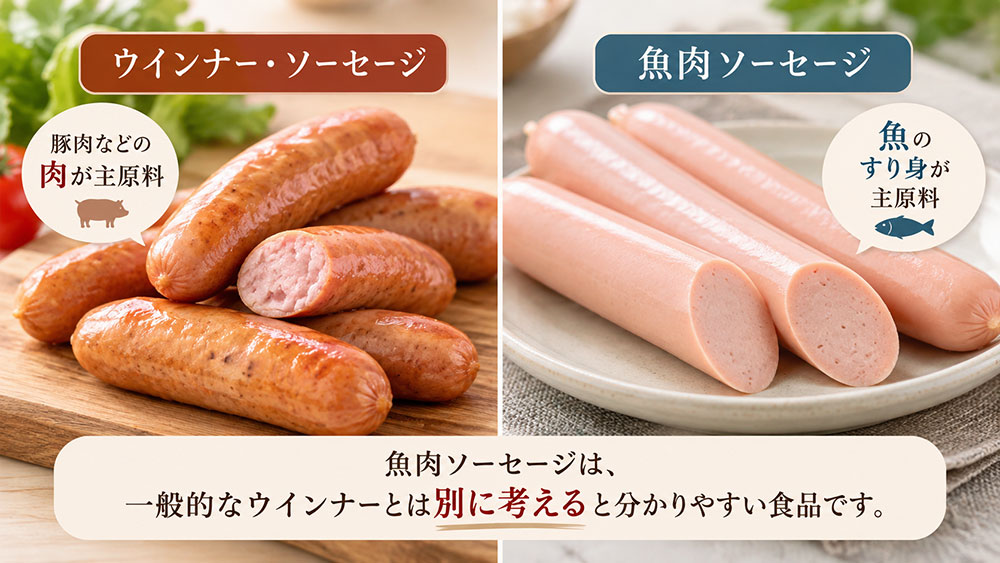 魚肉ソーセージもソーセージの仲間なの?