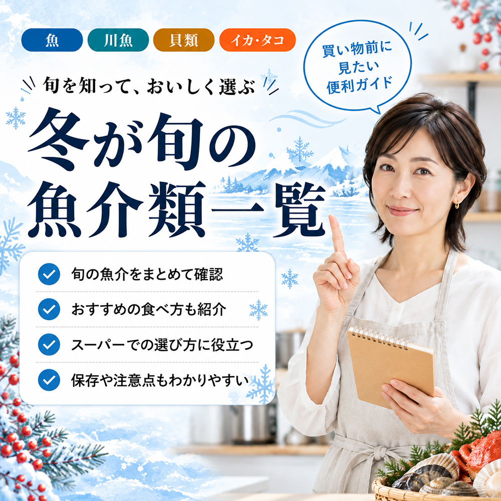 冬は魚介類が美味しい季節
