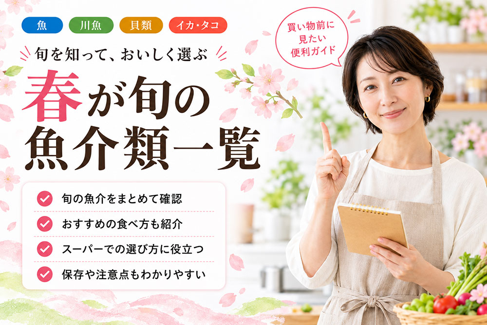 春も魚介類が美味しい季節