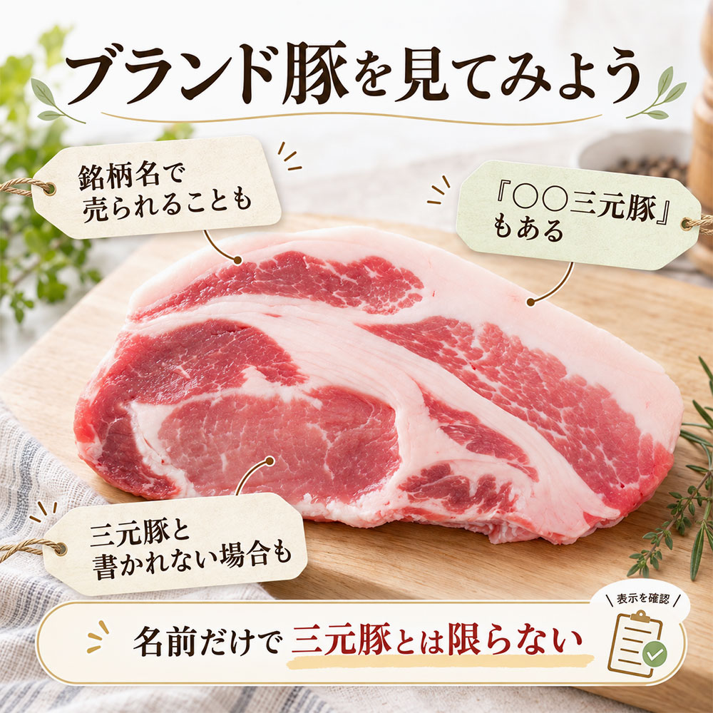 三元豚にも銘柄がある！実際のブランド豚を見てみよう