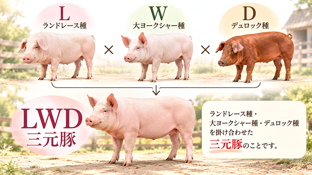 LWDって何？ランドレース・大ヨークシャー・デュロックの役割