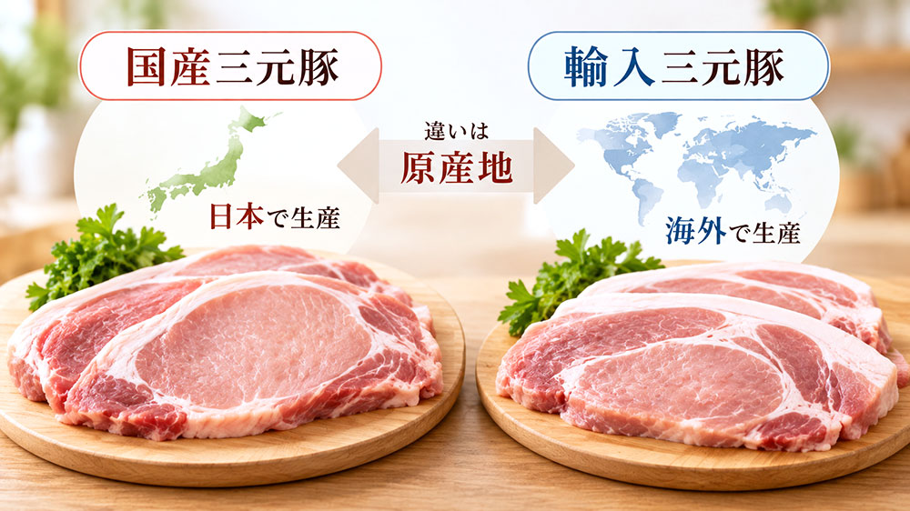 国産と輸入の三元豚は何が違う？