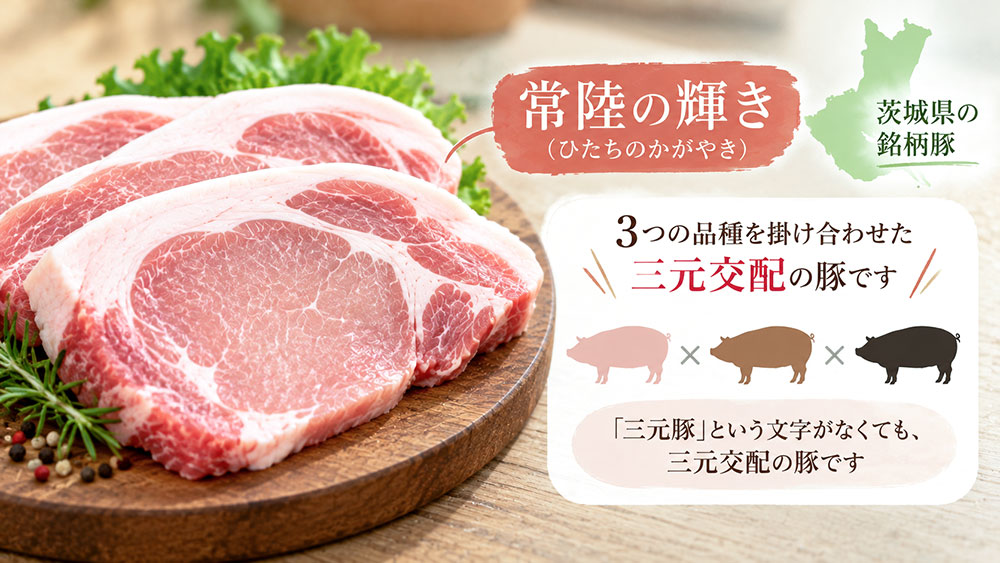 「常陸の輝き」も三元豚？銘柄名と交配方法の関係
