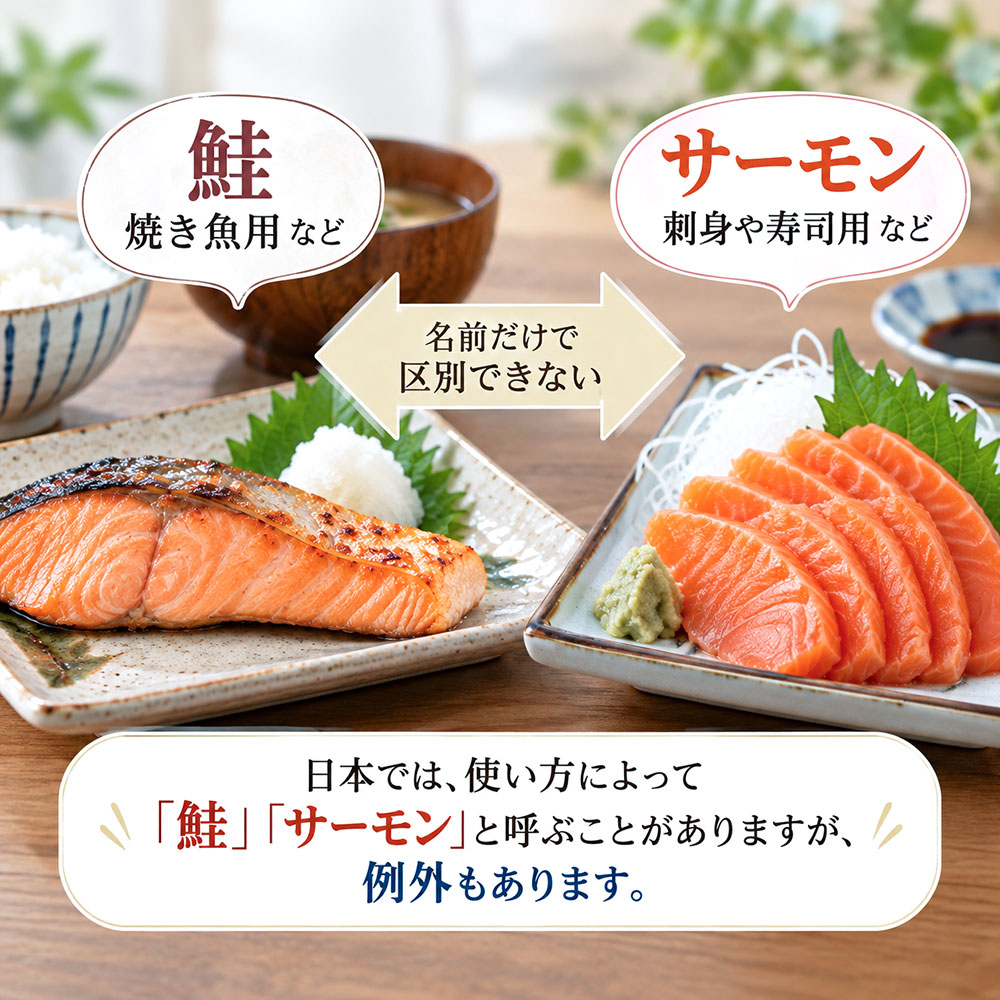 鮭とサーモンは別の魚？名前と生食の違いを知っておこう
