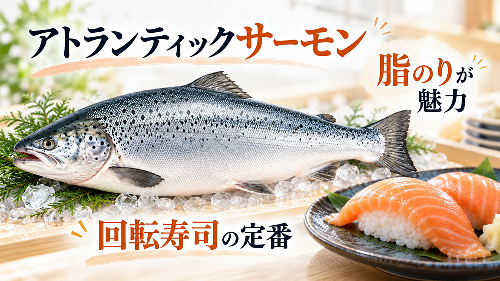 アトランティックサーモンはどんな魚？脂のりが魅力の定番ネタ