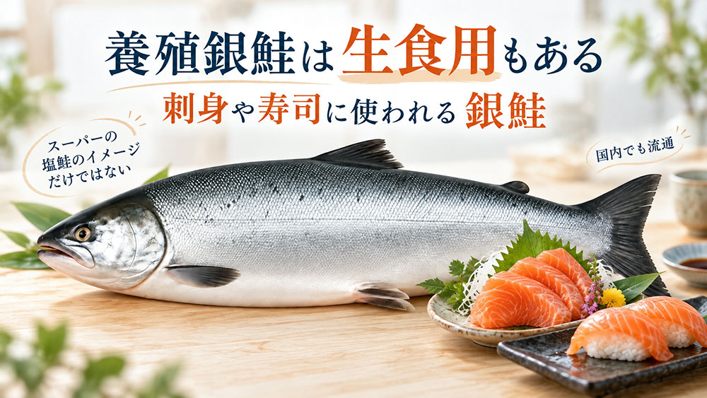 銀鮭も生で食べられる？寿司ネタになる養殖銀鮭