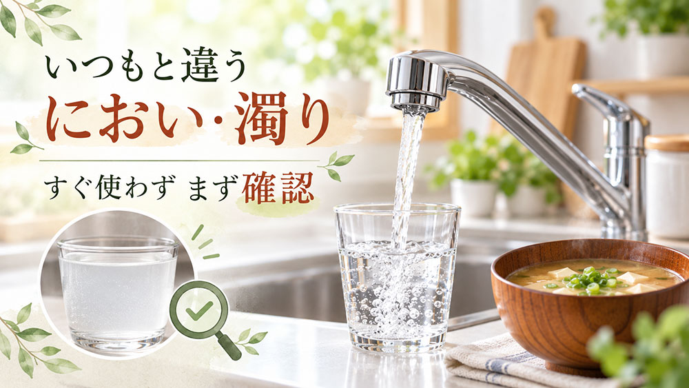 異臭や濁りが続く場合は？無理に使わず相談しよう