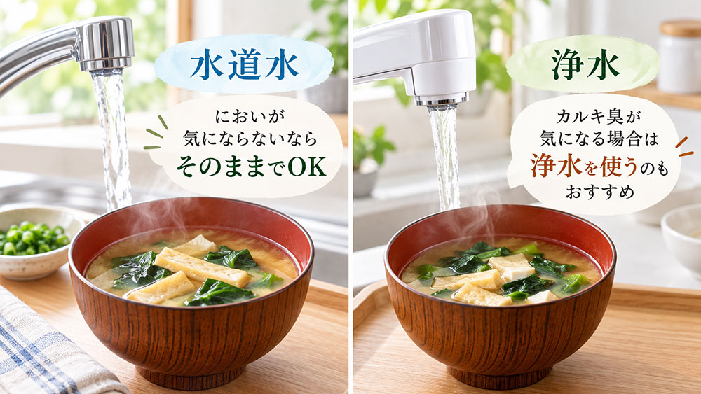 水道水と浄水はどう使い分ける？においと手間で比べてみよう