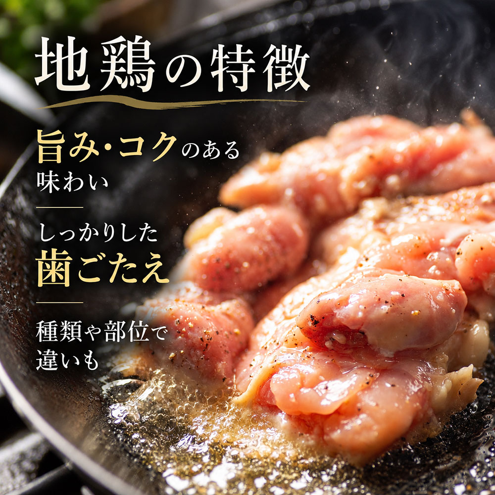 地鶏の味や食感にはどんな特徴がある？