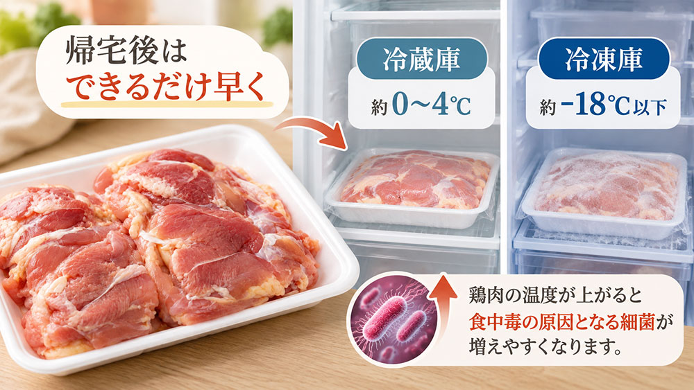 買った地鶏はどう保存する？冷蔵・冷凍の基本