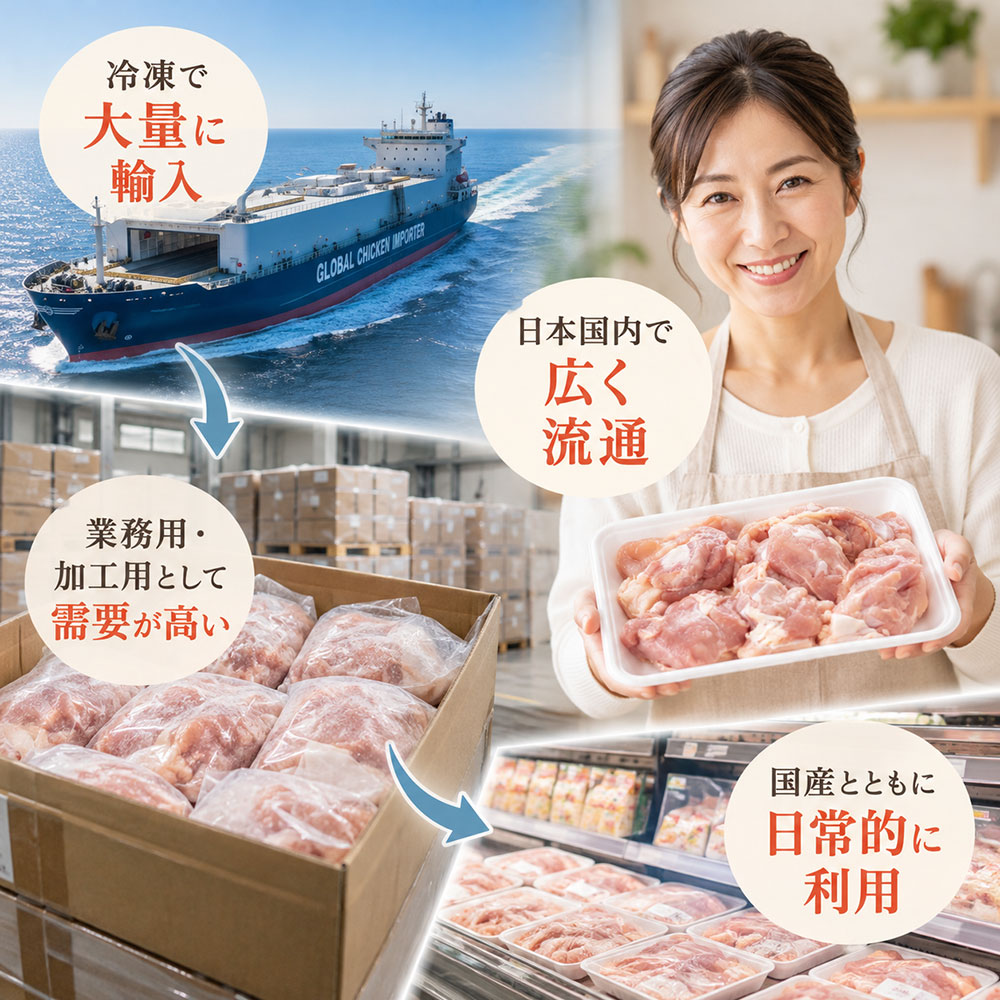 外国産鶏肉の流通状況と輸入事情