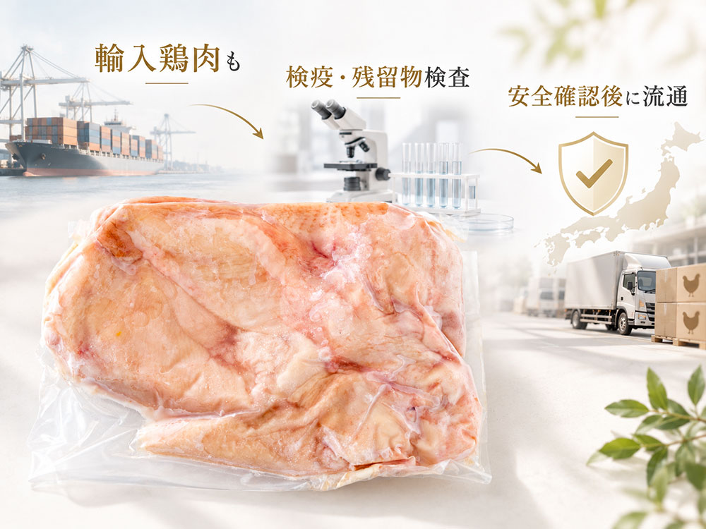 輸入鶏肉の検疫・残留物検査の仕組み