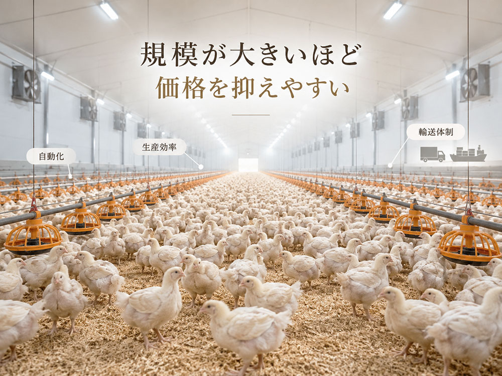 大量生産と輸送コスト、スケールメリット