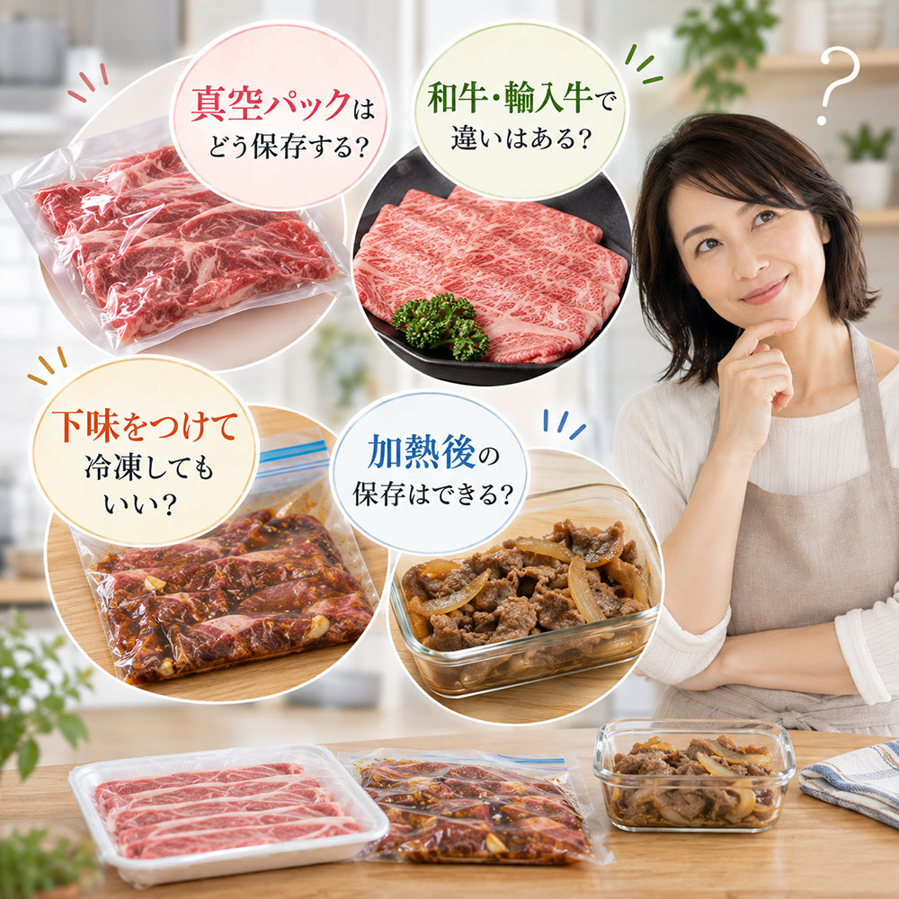 牛肉の保存でよくある疑問を解決