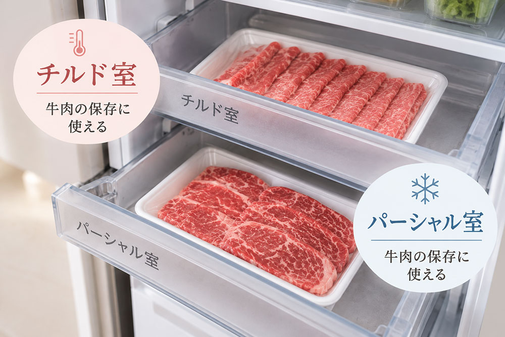 チルド室とパーシャル室はどう使い分ける?保存場所の選び方