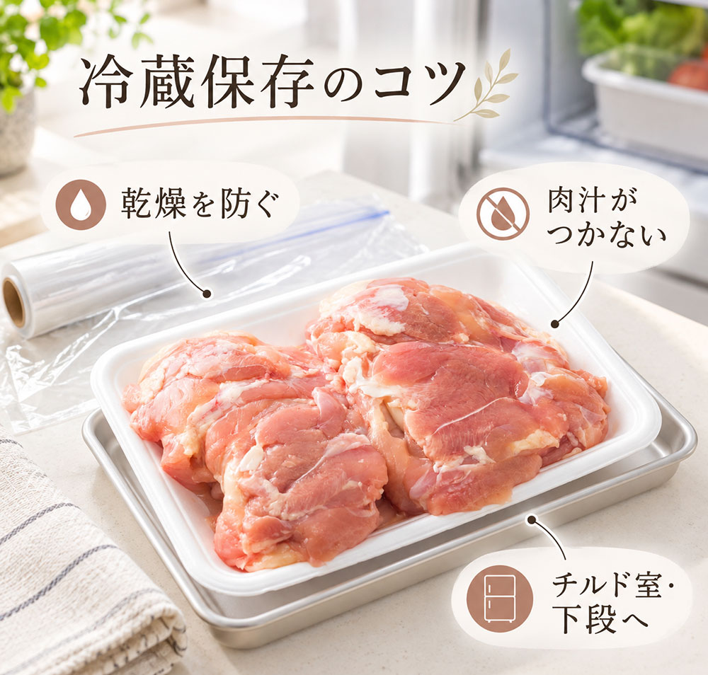 鶏肉をおいしく保つ冷蔵保存のコツ