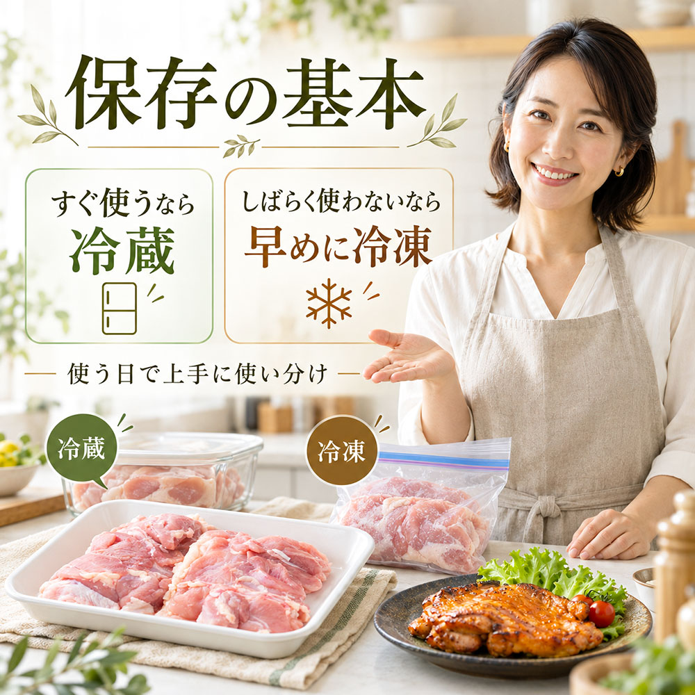 鶏肉の保存方法は冷蔵と冷凍どちら?まずは基本を知ろう