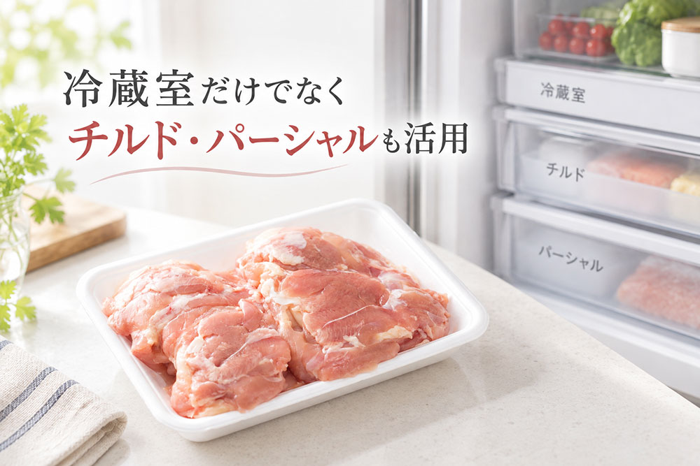 チルド室・パーシャル室と冷蔵室はどう使い分ける?