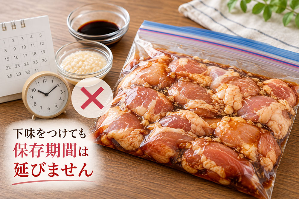 下味をつけると日持ちする?保存期間は延ばさず管理する