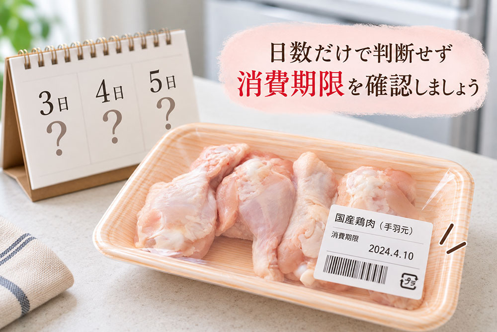 冷蔵庫で3日・4日・5日たった鶏肉は大丈夫?