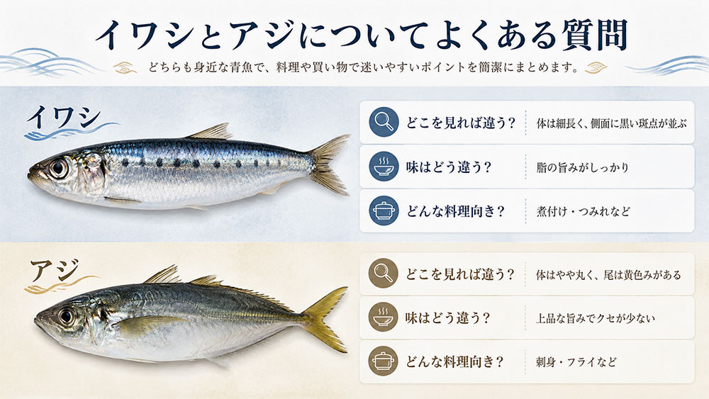 イワシとアジについてよくある質問