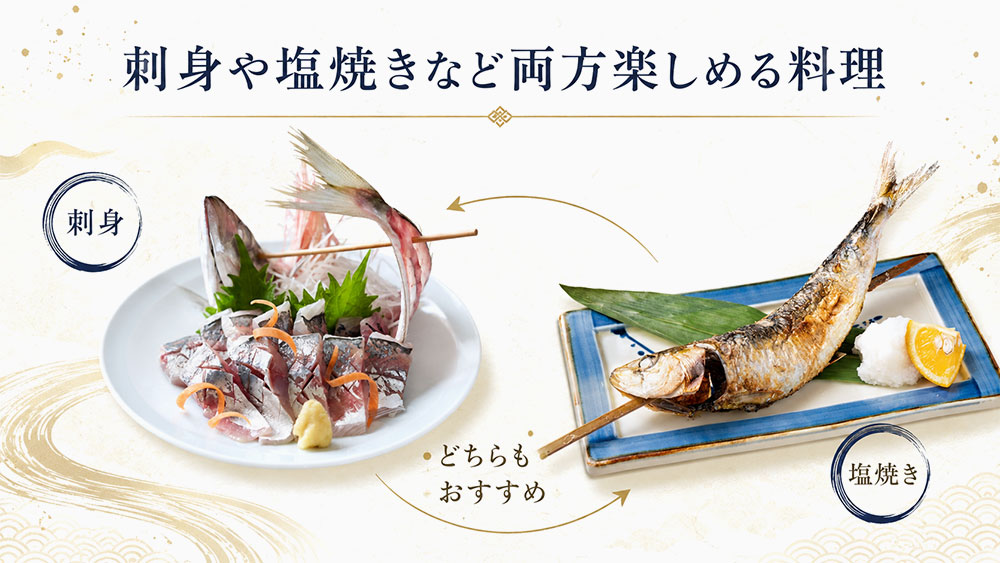 刺身や塩焼きなど両方楽しめる料理