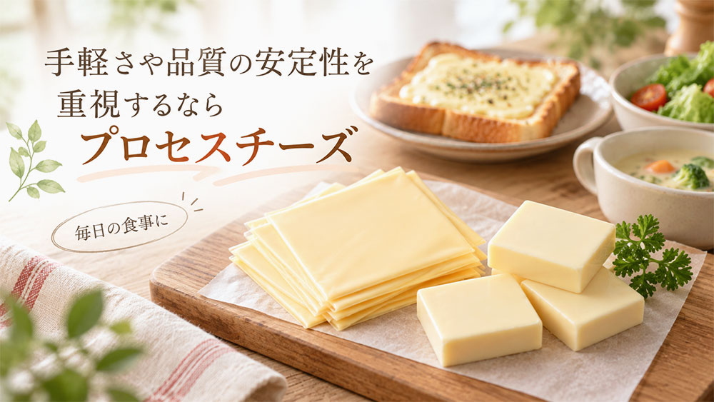 手軽さや品質の安定性を重視するならプロセスチーズ