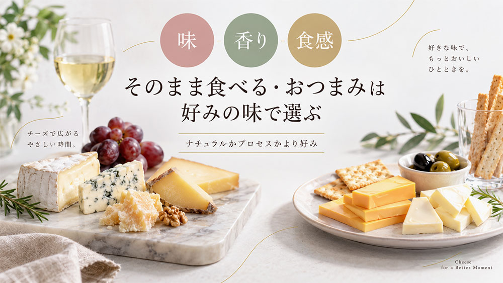 そのまま食べる・おつまみは好みの味で選ぶ