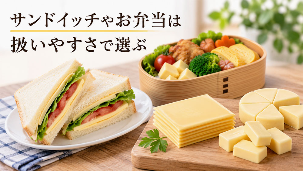 サンドイッチやお弁当は扱いやすさで選ぶ