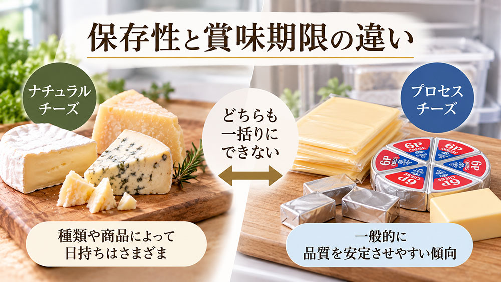 保存性と賞味期限の違い