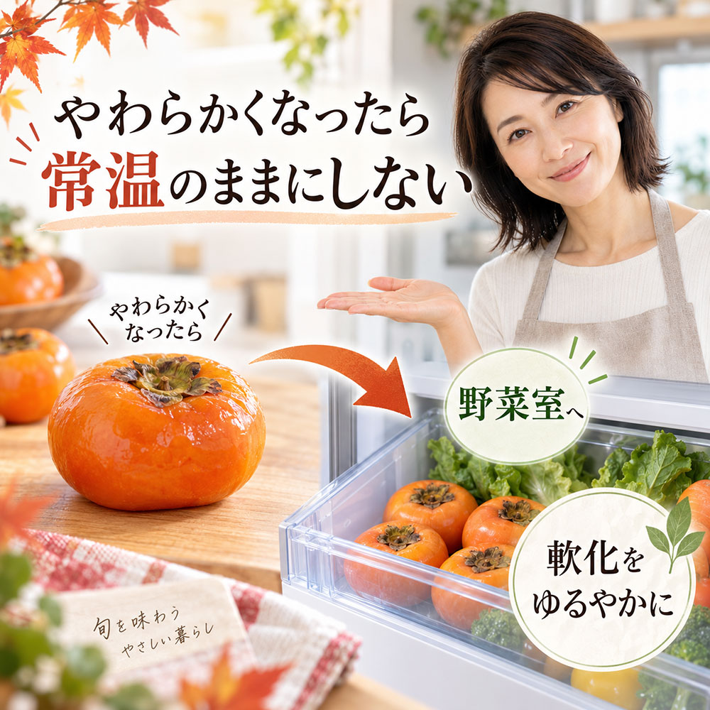 柔らかくなった柿の保存方法