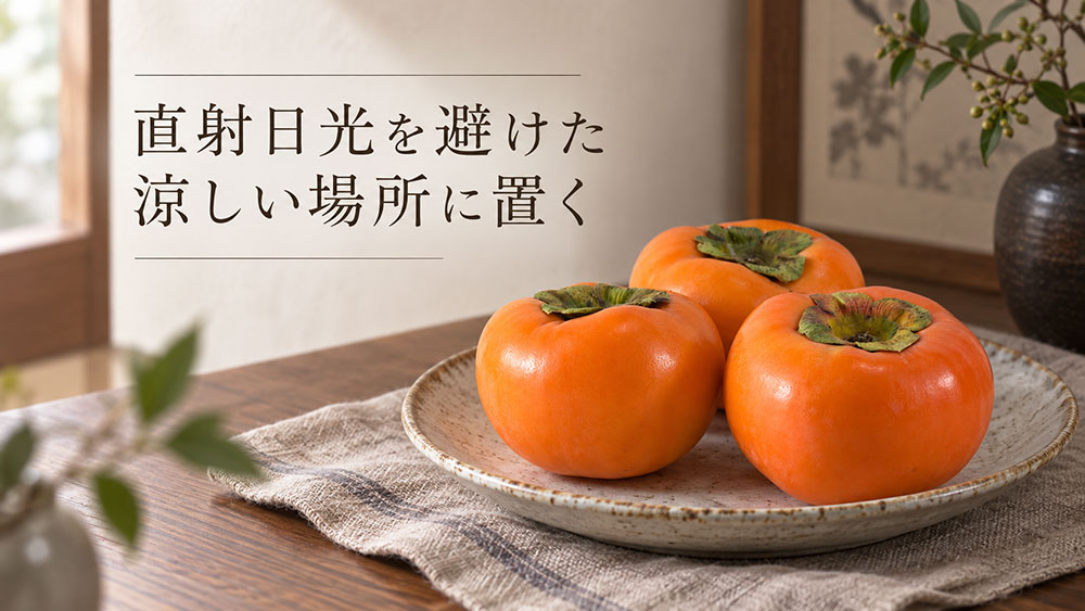 直射日光を避けた涼しい場所に置く