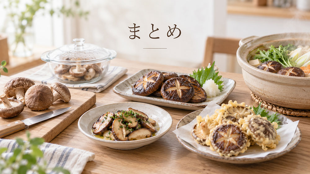 椎茸の美味しい食べ方：まとめ