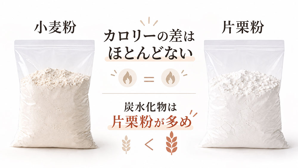 カロリーや糖質に大きな違いはある?