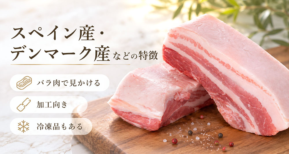 スペイン産・デンマーク産などの特徴