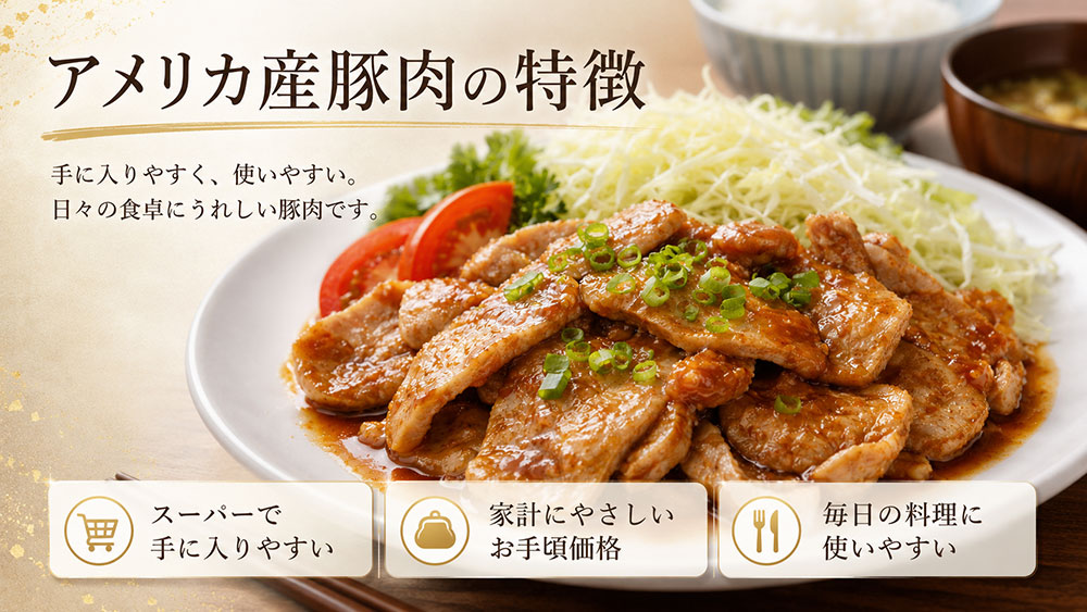 アメリカ産豚肉の特徴