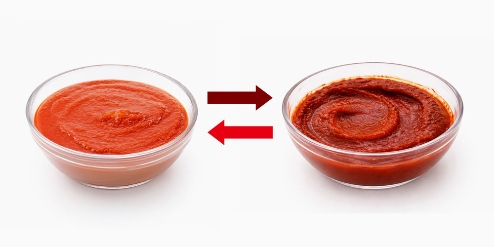 トマトピューレとトマトペーストは代用できる？