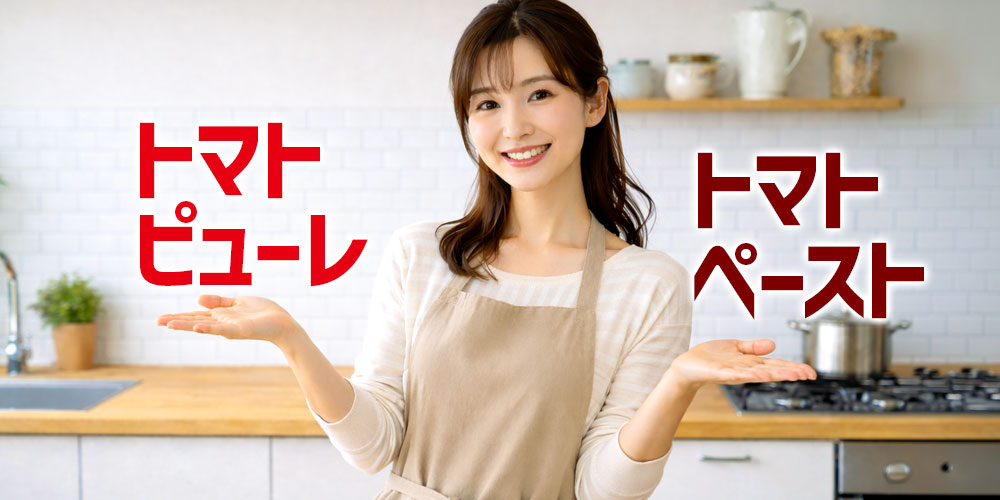 トマトピューレとトマトペーストの使い分け