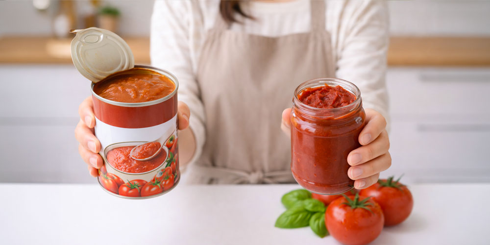 トマトピューレとトマトペーストの選び方と保存方法