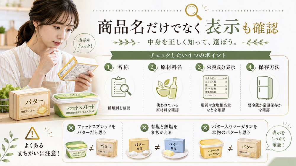 消費者が注意すべき表示の見方