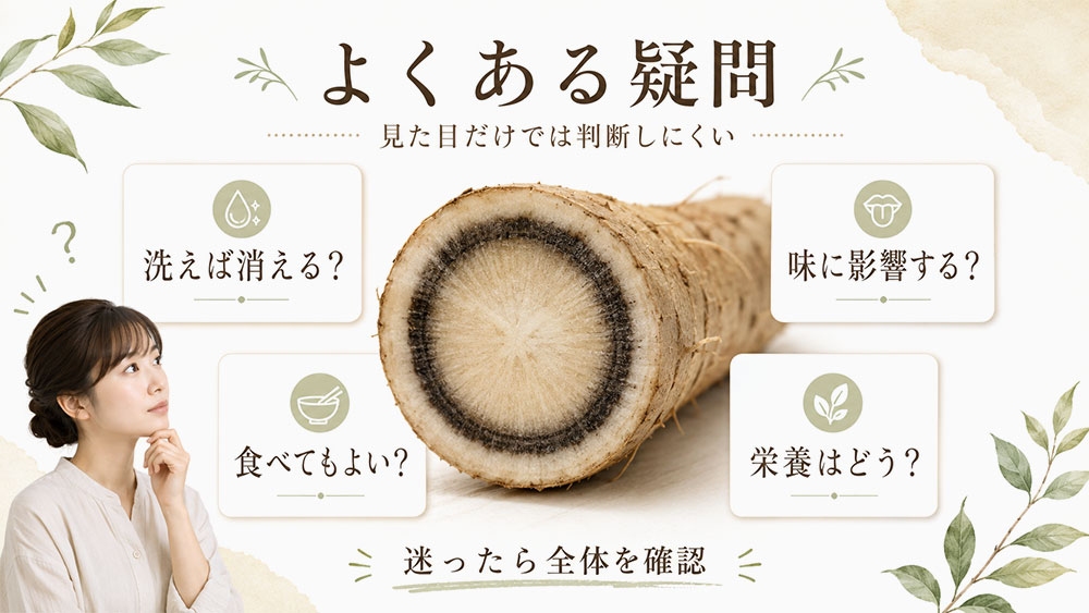 ごぼうの黒い輪に関するよくある疑問