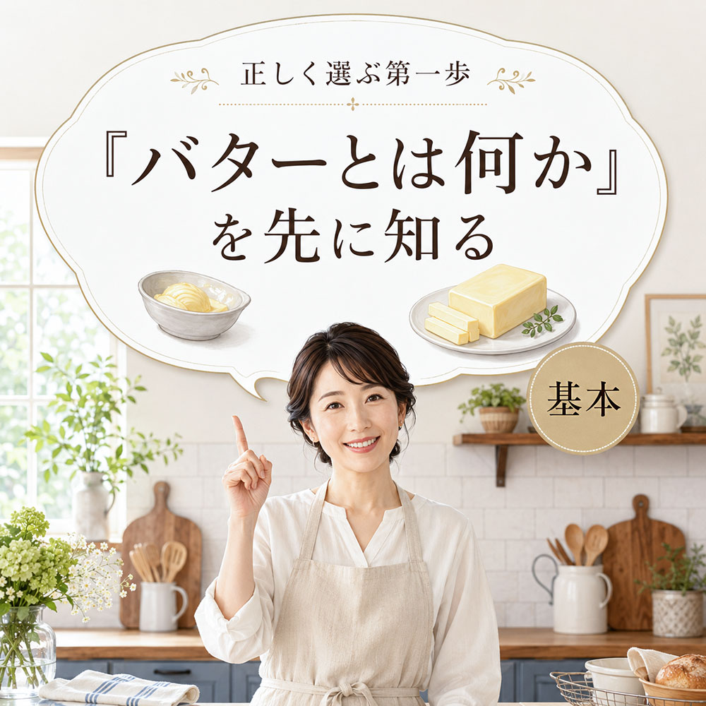 バターとは?種類別バターの基本を知ろう