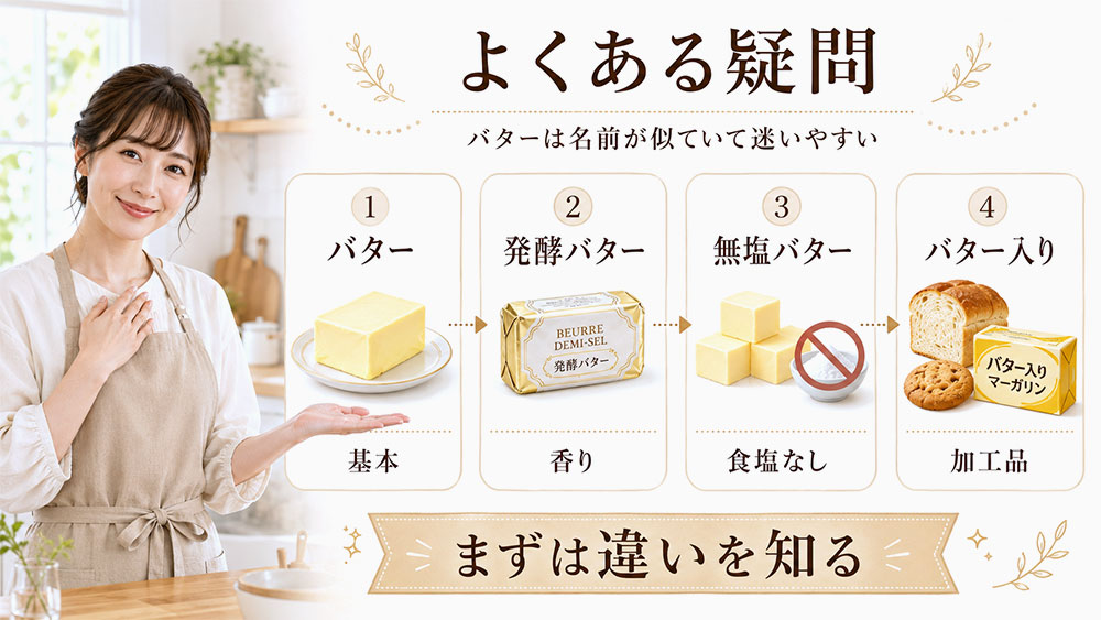 バターの種類に関するよくある疑問
