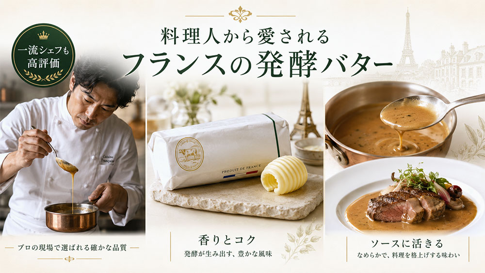 料理人から愛されるフランスの発酵バター