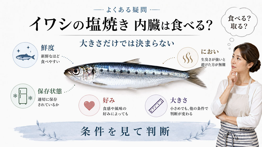 イワシの塩焼きと内臓に関するよくある疑問
