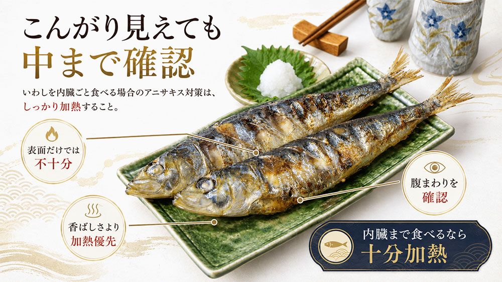 アニサキス対策は十分な加熱が基本